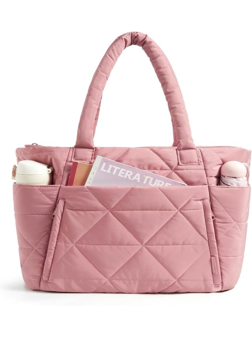 Stylish Large Puffer Tote Bag for Women | Versatile Work & Travel Shoulder Bag
